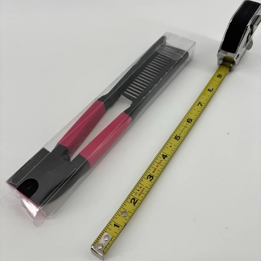 Hair‎ Straightening Flat Iron Comb for Knotty Hair Styling Pink New